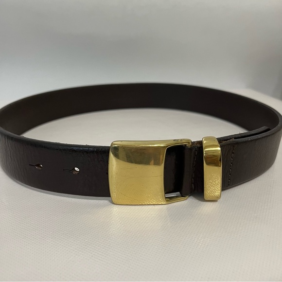 Vintage The Limited Brown Leather Belt - Picture 1 of 9